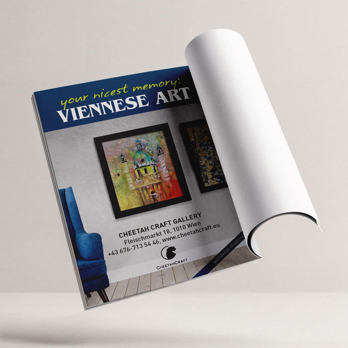 Inserat Layout Kunstgallerie