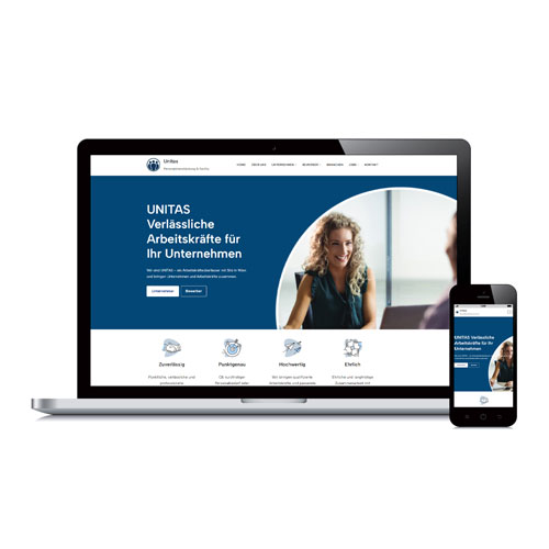 WEBDESIGN für Personalvermittlung Website für Personalvermittlungsagentur